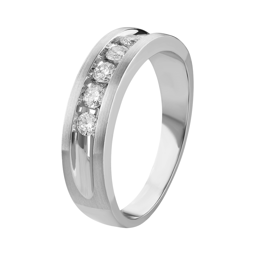 Argolla con diamantes 0.28 ct