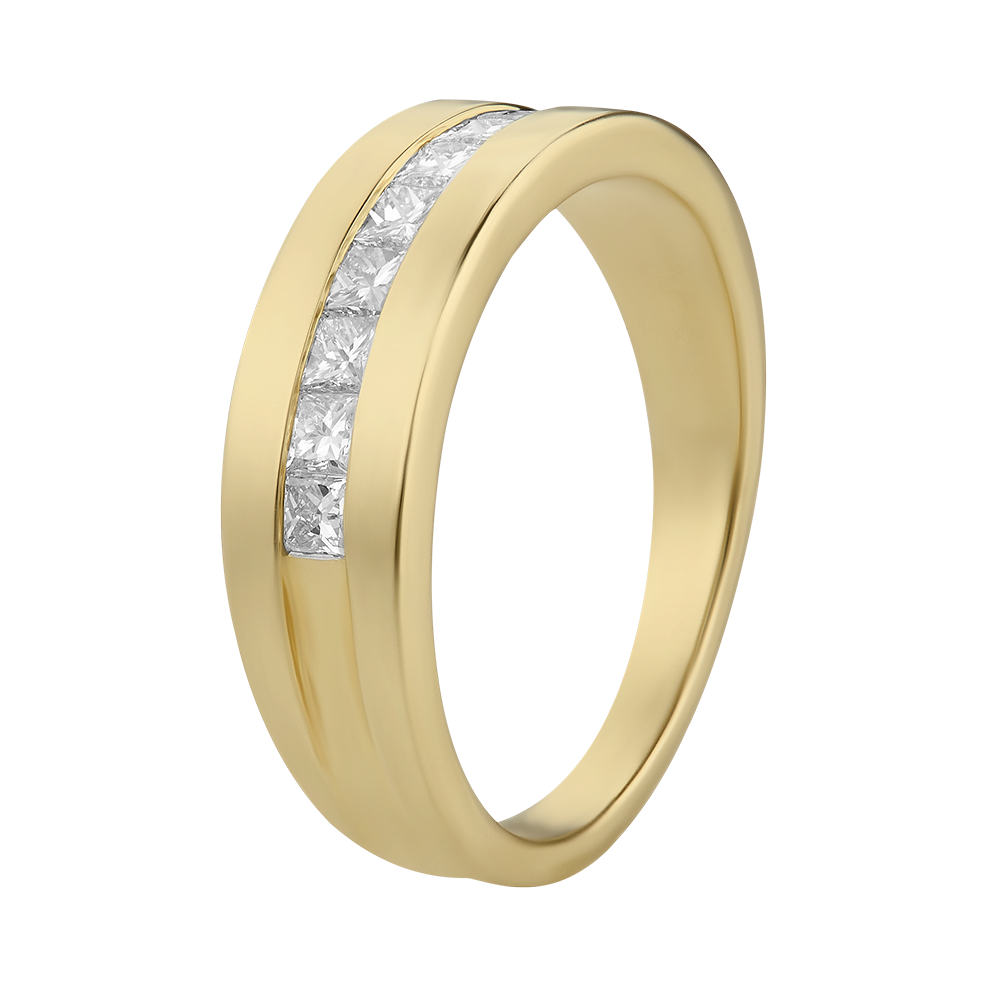 Argolla con diamantes 0.75 ct
