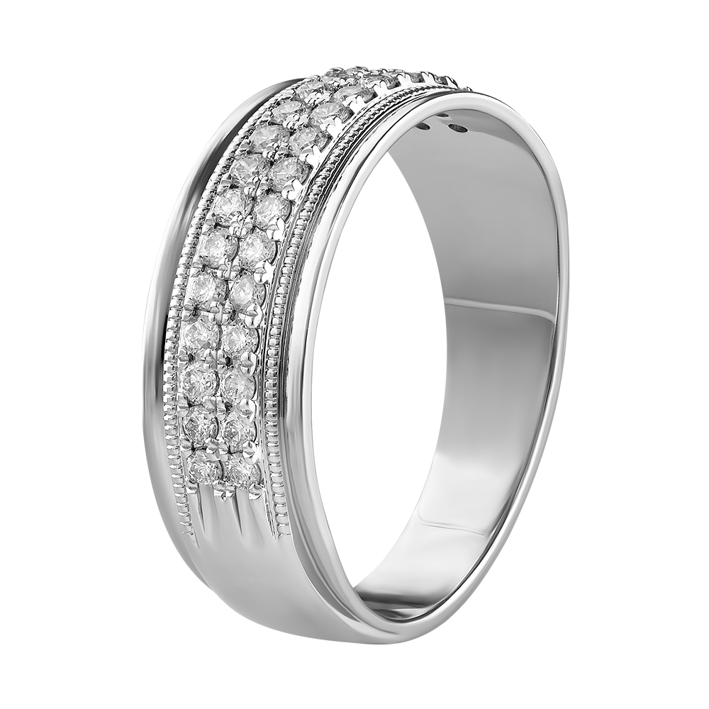 Argolla con diamantes 0.58 ct
