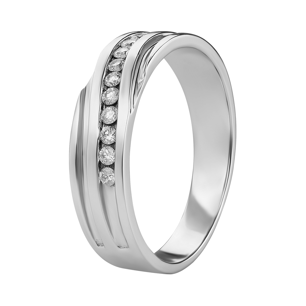 Argolla con diamantes 0.28 ct · 6 mm