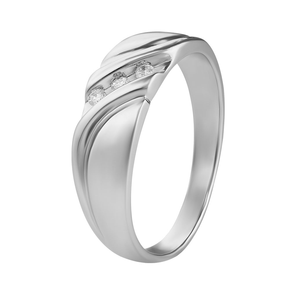 Argolla con diamantes 0.12 ct
