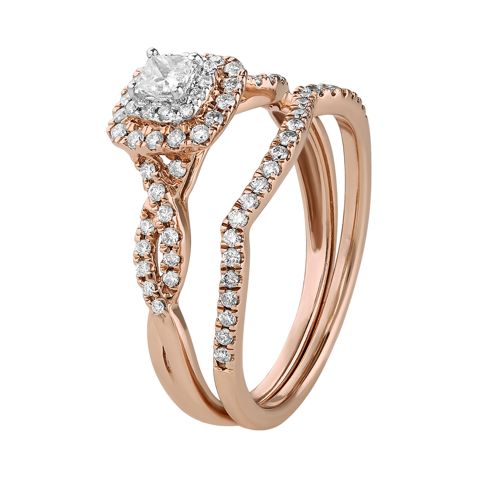 Alianza con diamantes 0.54 ct