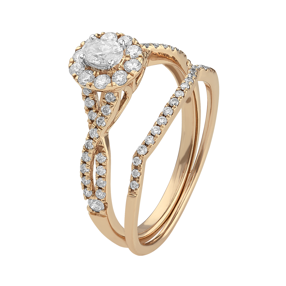 Alianza con diamantes 0.2 ct