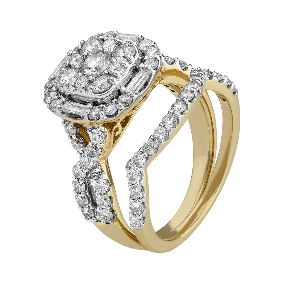Alianza con diamantes 2.19 ct