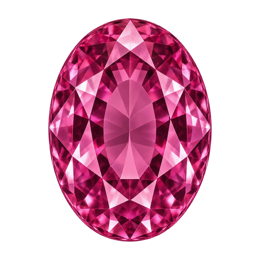 Turmalina rosa talla oval