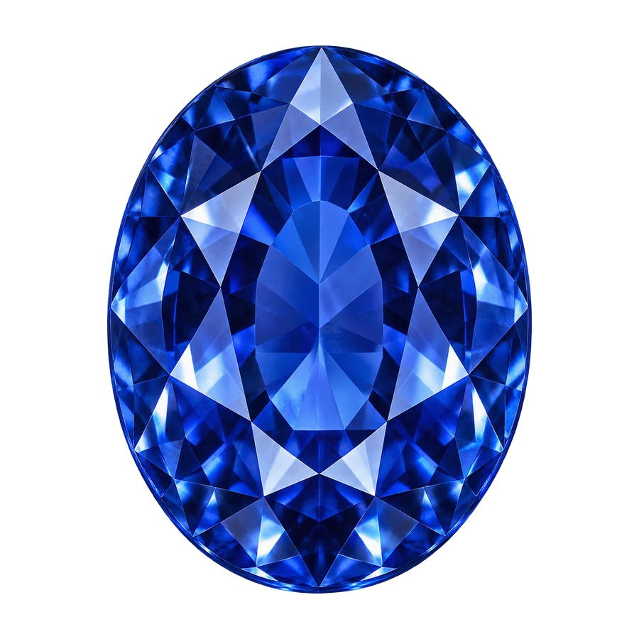 Zafiro talla oval